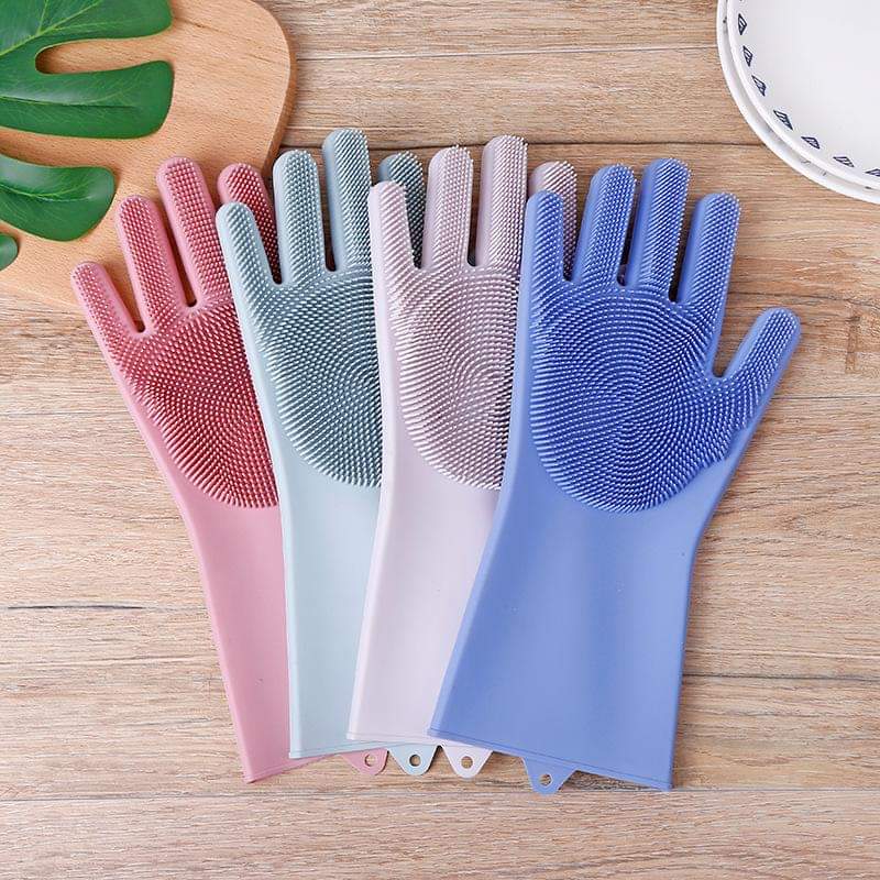 Reusable silicone gloves