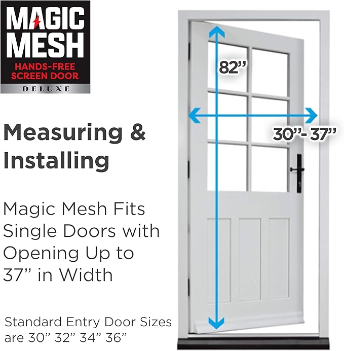 Magic Mesh Hands Free Magnetic Screen Door