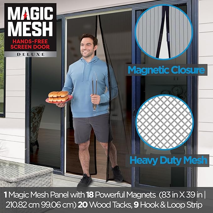 Magic Mesh Hands Free Magnetic Screen Door