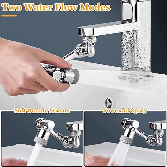 1080°rotatable Bathroom Filter Water Saving Bubbler Nozzle