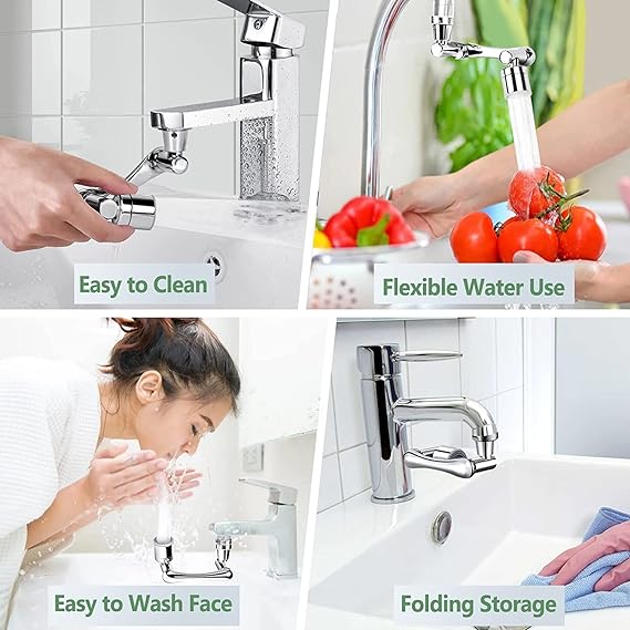 1080°rotatable Bathroom Filter Water Saving Bubbler Nozzle